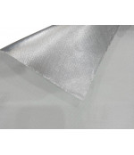 Stiklo audinys dengtas aliuminio folija 0.43x1500 mm