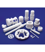 PTFE fluoroplastas 10x1000 mm baltas