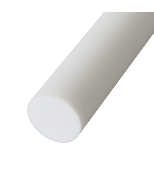 PTFE fluoroplastas 10x1000 mm baltas