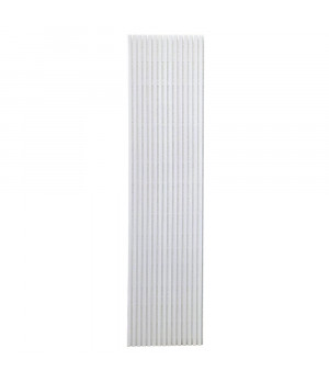 Akustinė plokštė 600x2400mm su baltomis lamelėmis