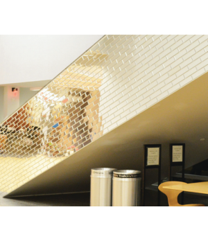 PMMA organinio stiklo plokštė 3x2030x3050 mm, PLAZCRYL veidrodinis auksas