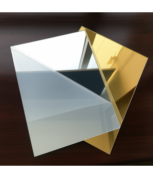 PMMA organinio stiklo plokštė 3x2030x3050 mm, FABBACK veidrodinis sidabras