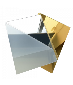 PMMA organinio stiklo plokštė 3x2030x3050 mm, FABBACK veidrodinis sidabras