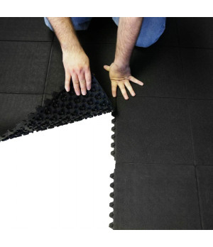 Guminis sujungiamas kilimėlis 16x914x914 mm Rifliuotas
