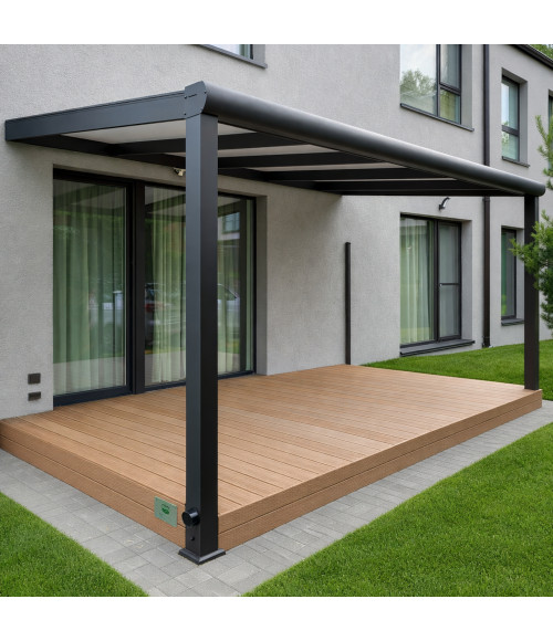 Išskirtinė aliuminio stoginė terasai