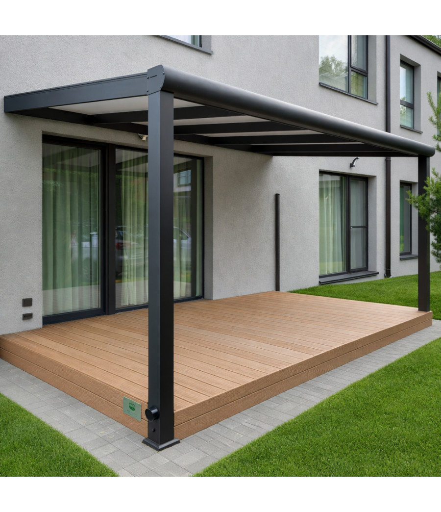 Išskirtinė aliuminio stoginė terasai