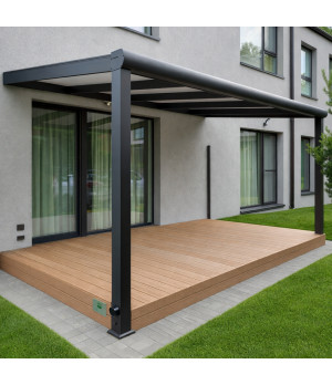 Išskirtinė aliuminio stoginė terasai