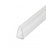 Polikarbonato užbaigimo profilis U 4-6 x 2100 mm (skaidrus)