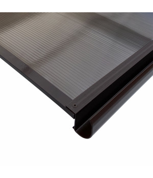 Stogelis Starkedach L-160, lenktas 6x1000x1600 mm ruda konstrukcija, tonuota danga