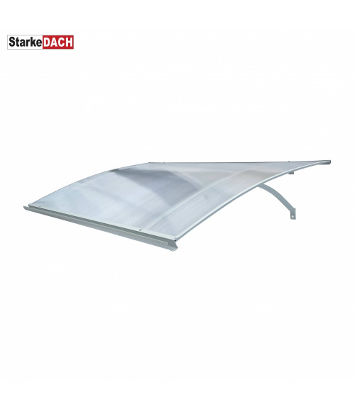 Stogelis Starkedach L-160, lenktas 6x1000x1600 mm pilka konstrukcija, skaidri danga